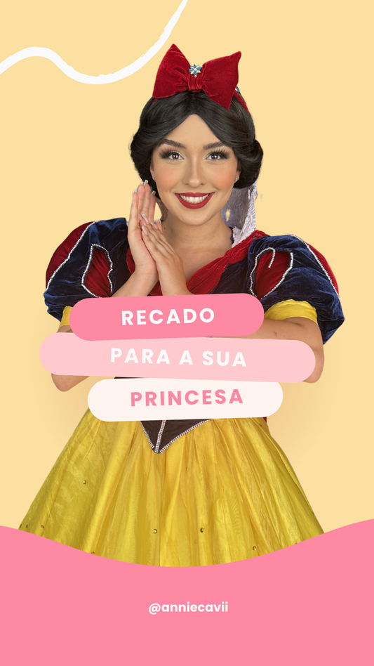 Recado Personalizado para a sua Princesa